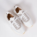 EKNYew Sneaker | White Neoprene + Leather36