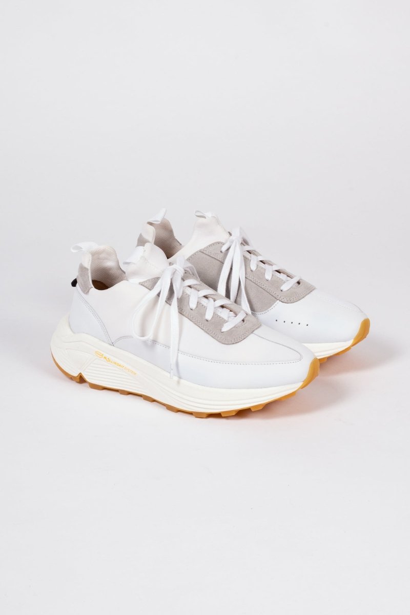 EKNYew Sneaker | White Neoprene + Leather36