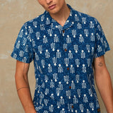 KINGS OF INDIGOBalder Shirt | Woodblock Indigo DyeXS