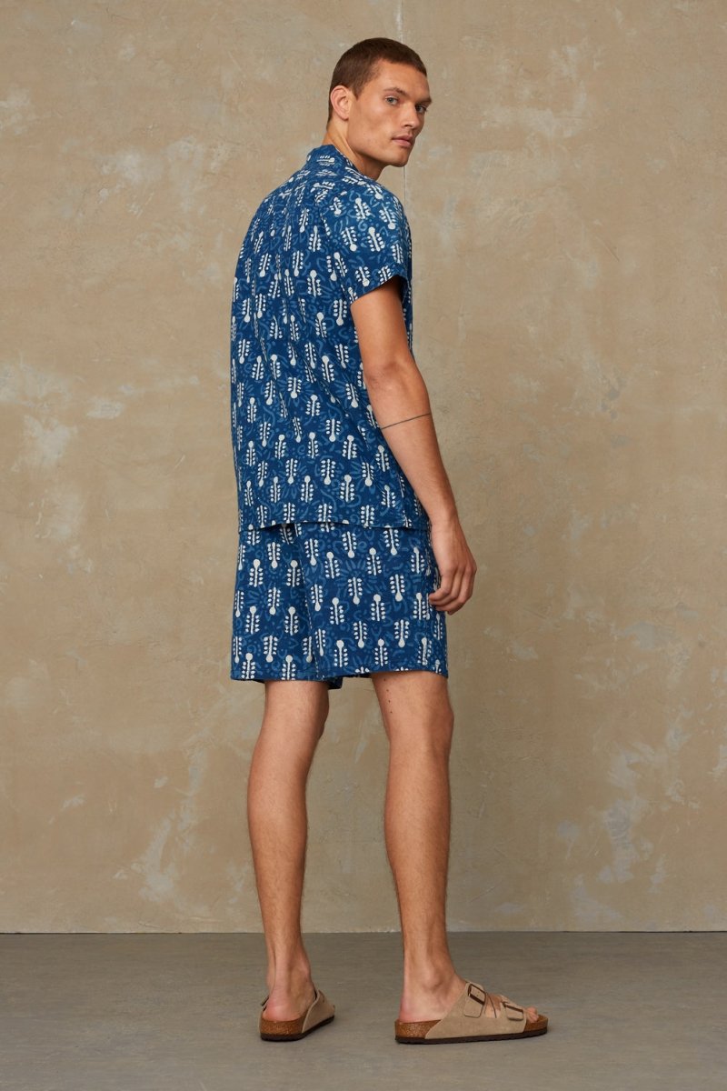 KINGS OF INDIGOBalder Shirt | Woodblock Indigo DyeXS