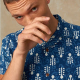 KINGS OF INDIGOBalder Shirt | Woodblock Indigo DyeXS