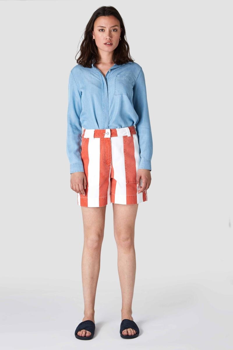 KINGS OF INDIGOBangja Shorts | Printed Burnt Orange24