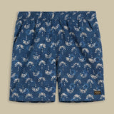 KINGS OF INDIGOBidatsu Shorts | Woodblock Indigo Dye - Fan PrintXS