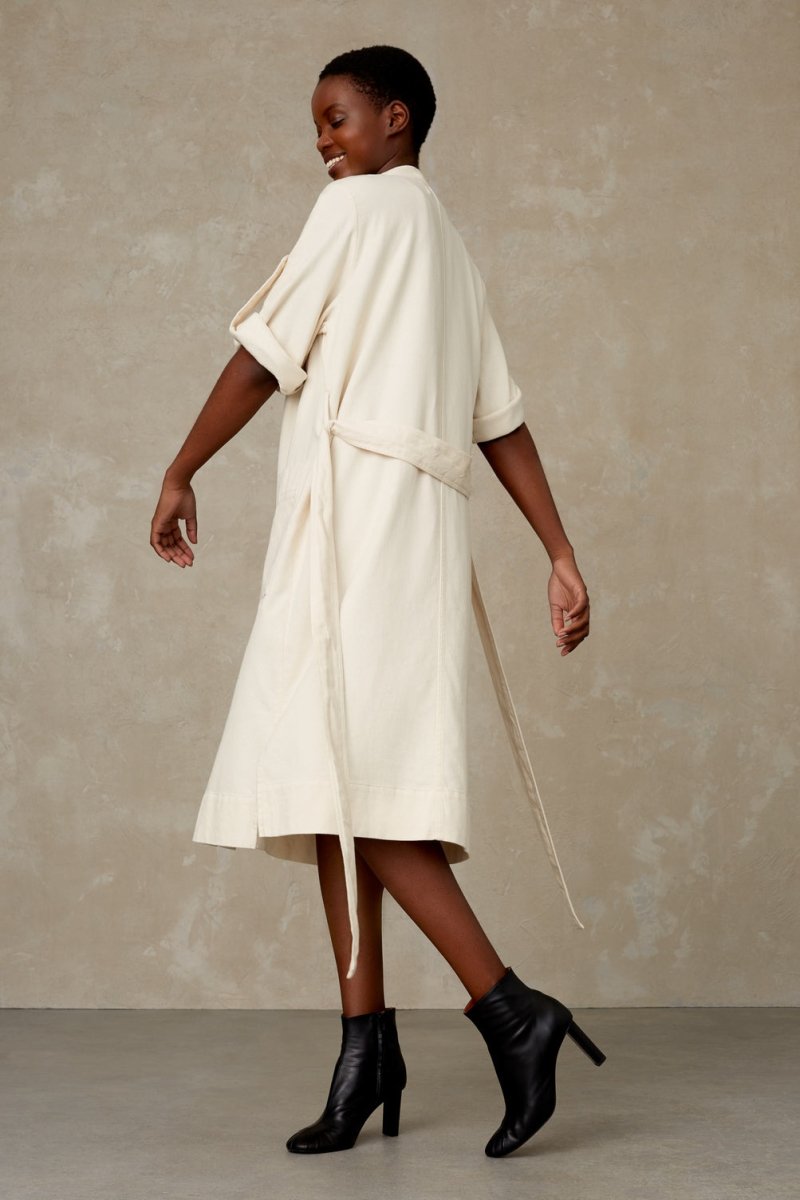 KINGS OF INDIGOCaledonia Dress | EcruXS