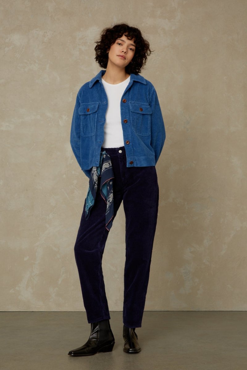 KINGS OF INDIGOCaroline Cropped | Worker Blue Cord24/29