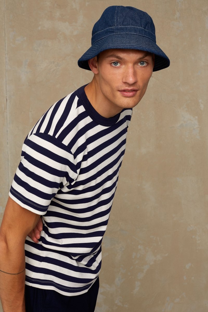 KINGS OF INDIGODarius T-Shirt 2.0 | Navy StripeXS