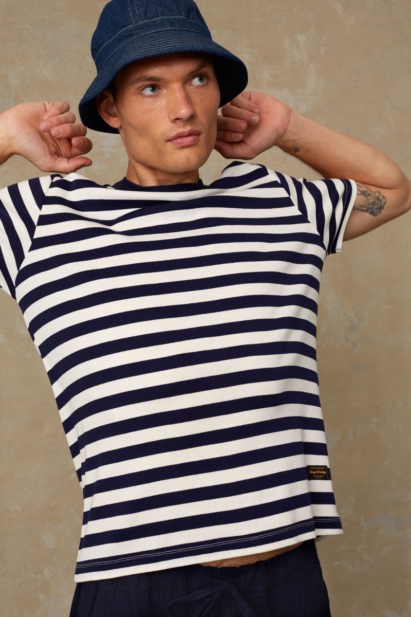 KINGS OF INDIGODarius T-Shirt 2.0 | Navy StripeXS
