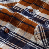 KINGS OF INDIGOJuntoku Shirt | Cinnamon Brushed CheckS