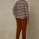 KINGS OF INDIGOJuntoku Shirt | Cinnamon Brushed CheckS