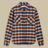 KINGS OF INDIGOJuntoku Shirt | Cinnamon Brushed CheckS