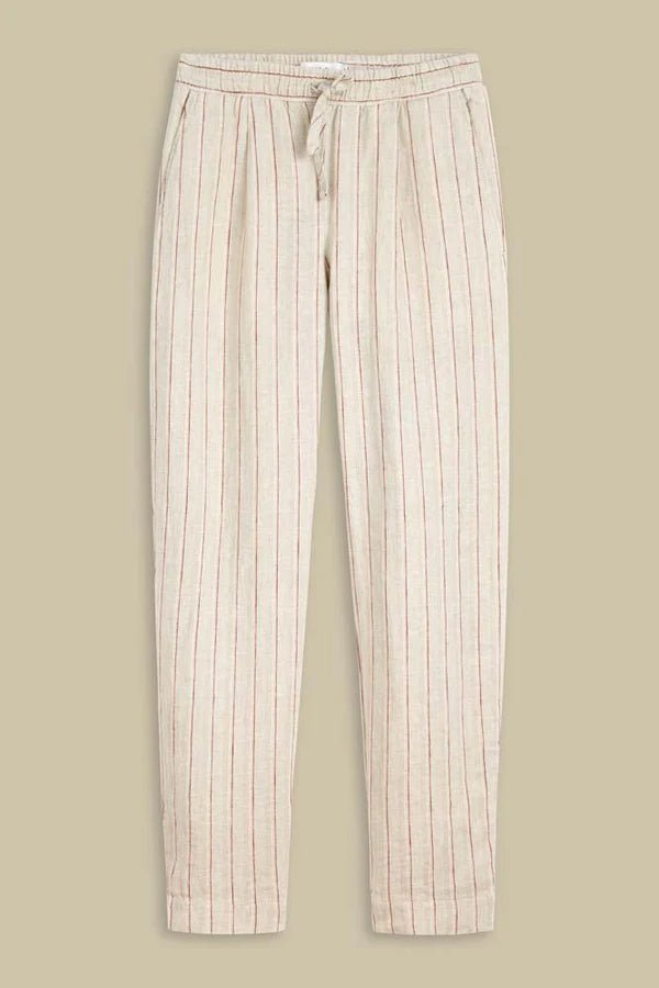 KINGS OF INDIGOLourdes Pants | Linen Stripe RedXS