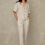 KINGS OF INDIGOLourdes Pants | Linen Stripe RedXS
