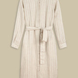 KINGS OF INDIGOMaggy Dress | Linen Stripe RedXS