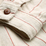 KINGS OF INDIGOMaggy Dress | Linen Stripe RedXS