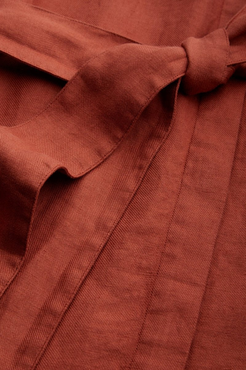 KINGS OF INDIGOMaggy Dress | Terracotta LinenXS