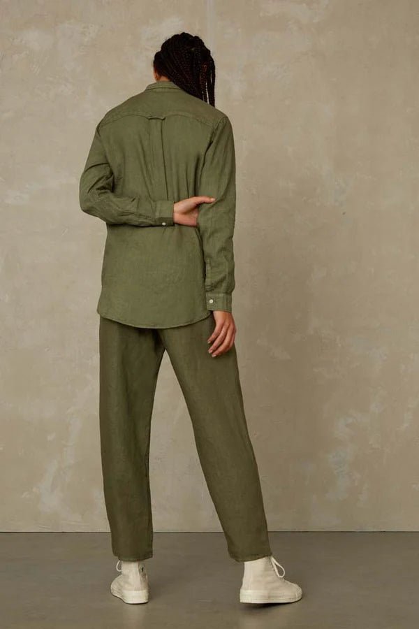 KINGS OF INDIGOTaja Shirt | Leaf Green LinenXS
