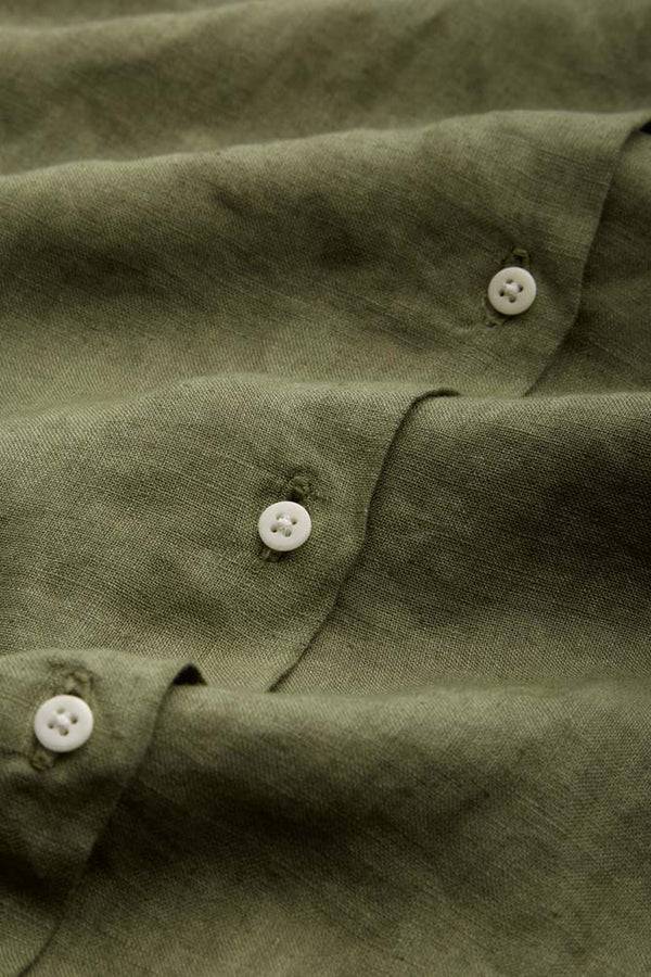 KINGS OF INDIGOTaja Shirt | Leaf Green LinenXS