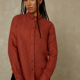 KINGS OF INDIGOTaja Shirt | Terracotta LinenXS
