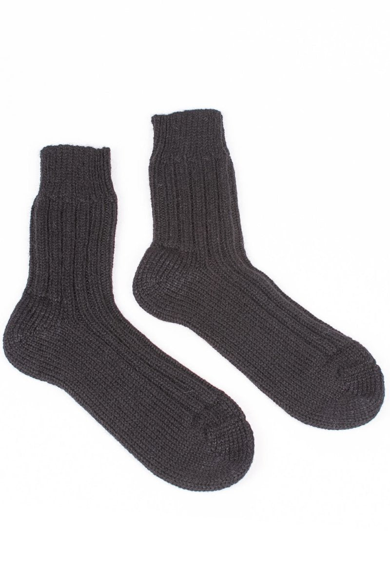 LEUCHTFEUER STRICKWARENSchafwolle Socke | BlackEU 35-38