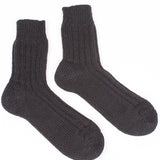 LEUCHTFEUER STRICKWARENSchafwolle Socke | BlackEU 35-38