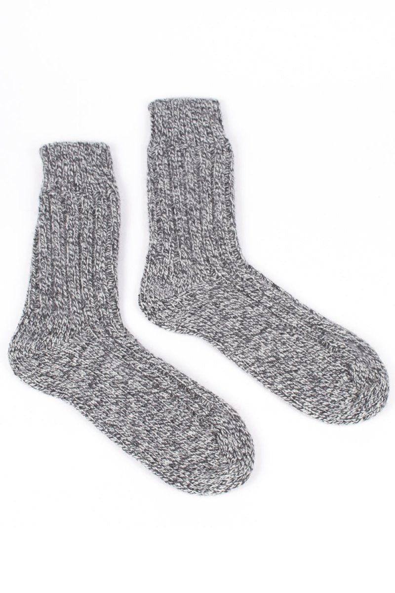 LEUCHTFEUER STRICKWARENSchafwolle Socke | GreyEU 35-38