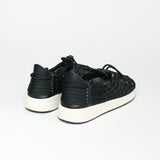 MALIBULatigo | Polyester Vegan Leather Black/Off-WhiteUS 4 / EU 35