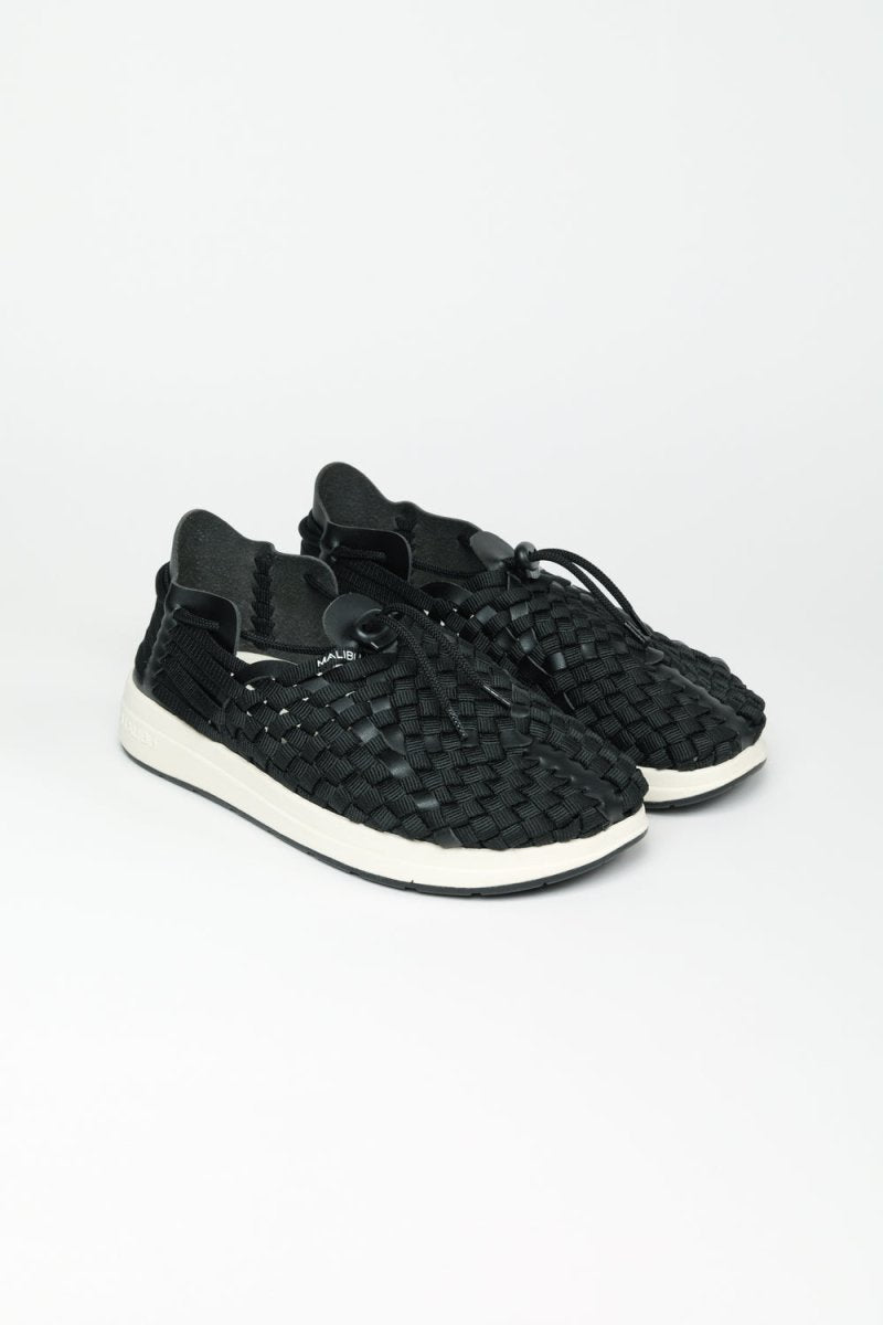 MALIBULatigo | Polyester Vegan Leather Black/Off-WhiteUS 4 / EU 35