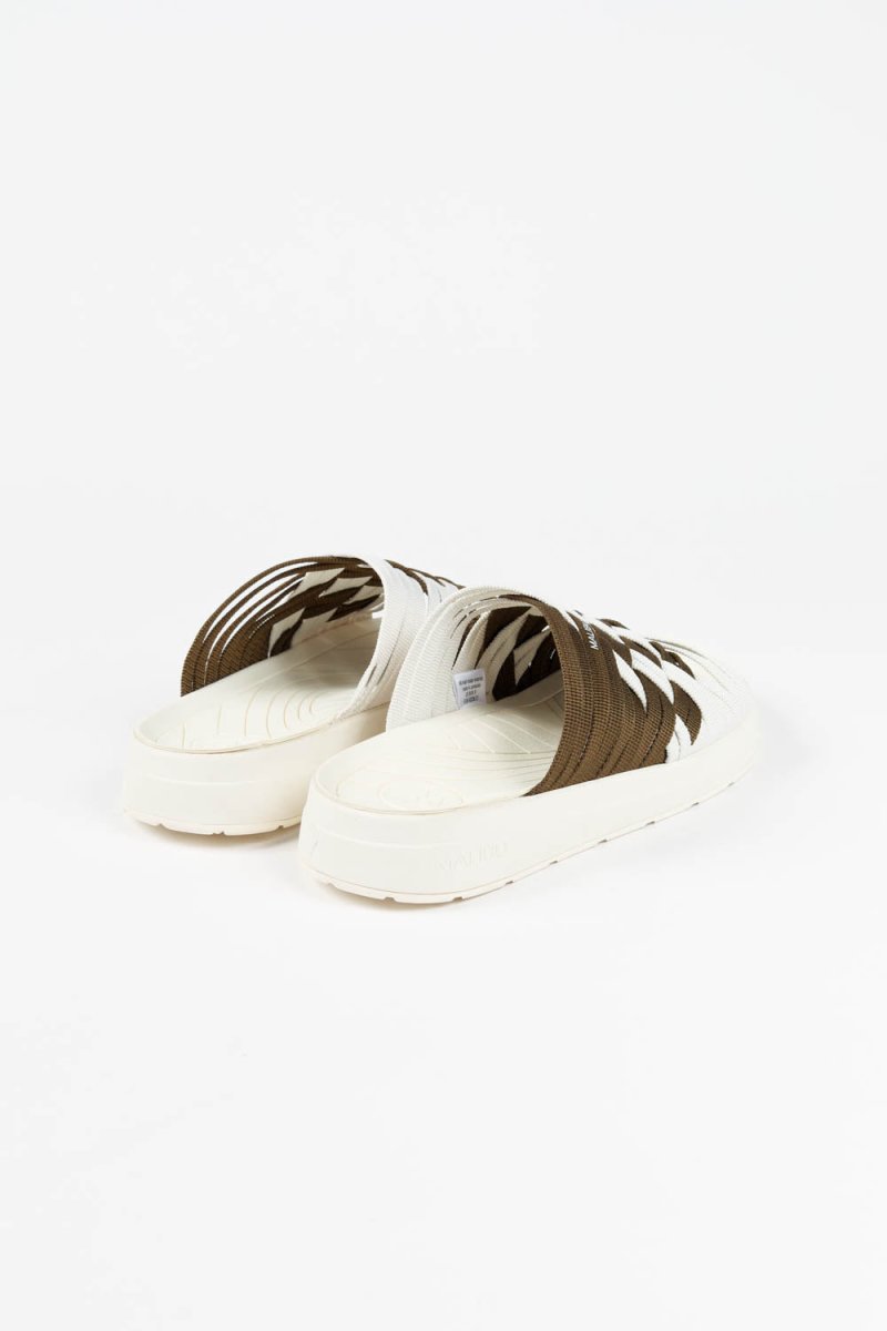 MALIBUZuma Double Strap | Polyester Olive/Off-White/Off-WhiteUS 4 / EU 35