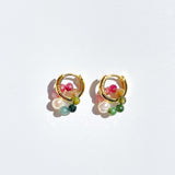 NAMAKA MADETourmaline & Pearl Halo Hoops
