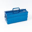 TOYO STEELSteel Two-Stage Toolbox - 35cm - Blue