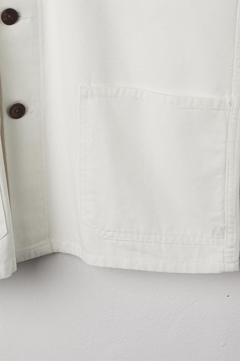 USKEES3001 Button Overshirt | CreamXS