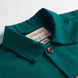 USKEES3001 Button Overshirt | Foam GreenXS
