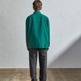 USKEES3001 Button Overshirt | Foam GreenXS