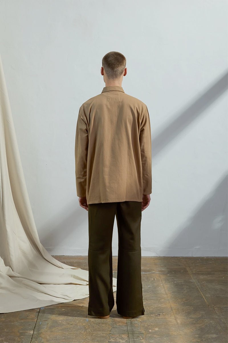 USKEES3001 Button Overshirt | KhakiXS