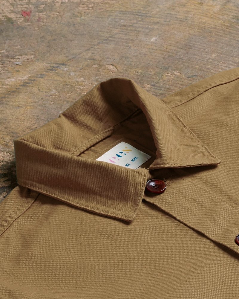 USKEES3001 Button Overshirt | KhakiXS