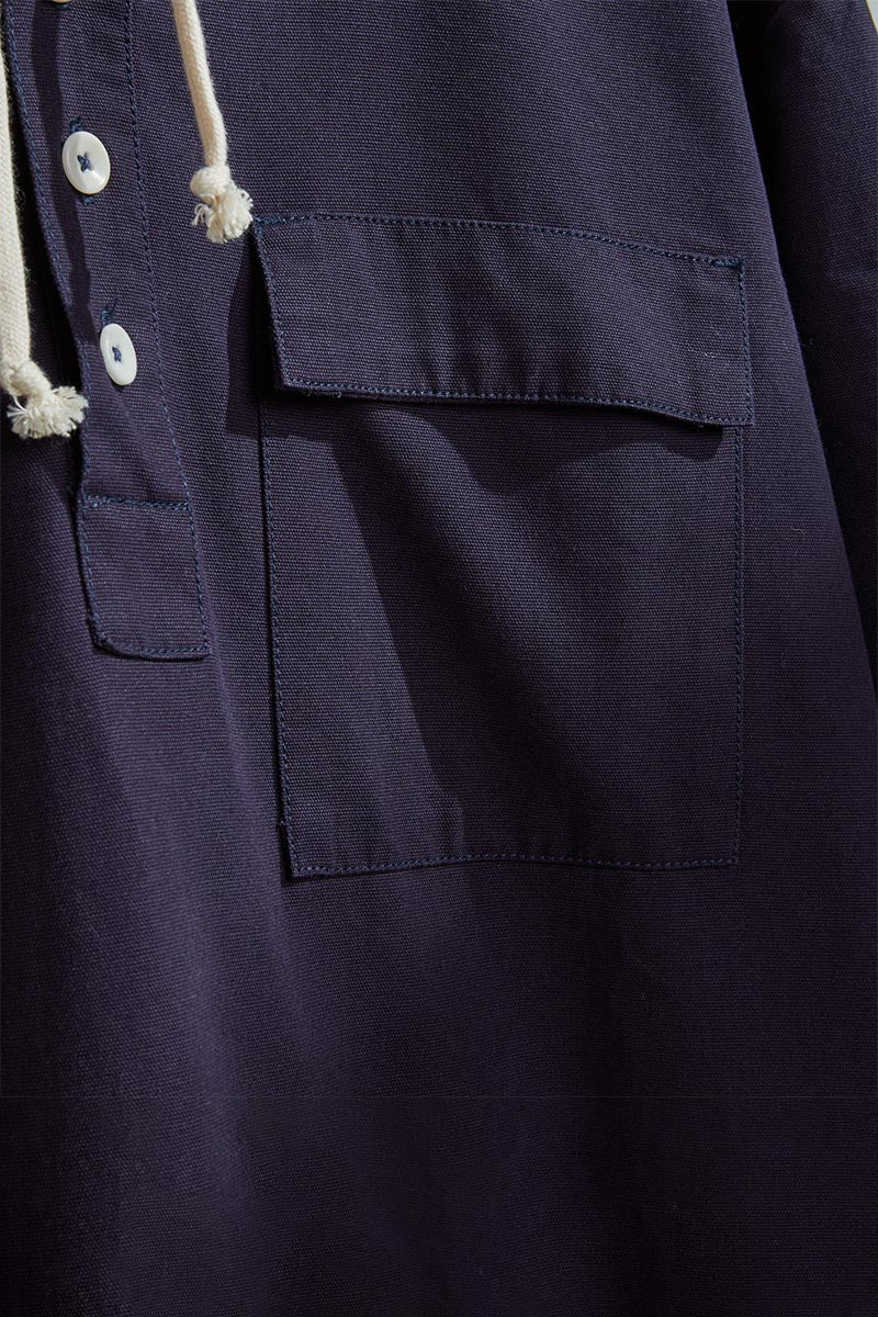 USKEES3012 Button Front Smock | Midnight BlueS