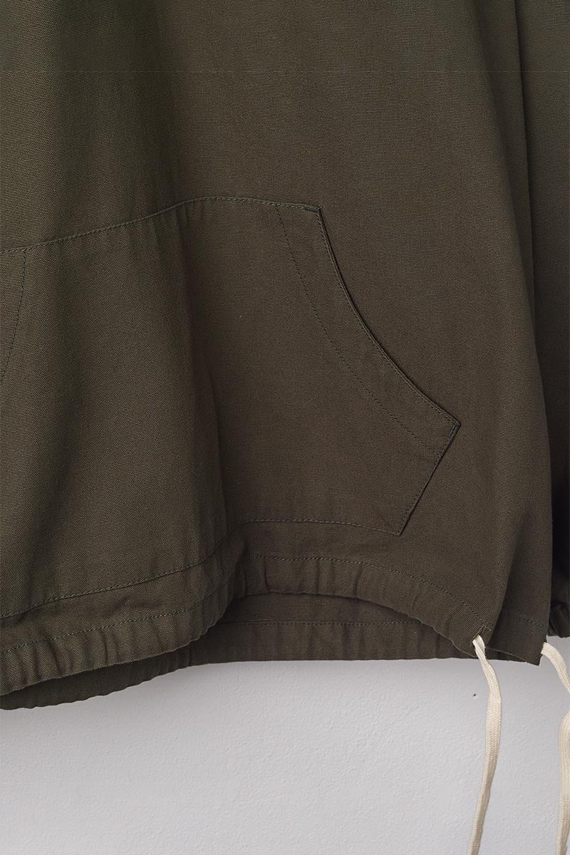 USKEES3012 Button Front Smock | Vine GreenS