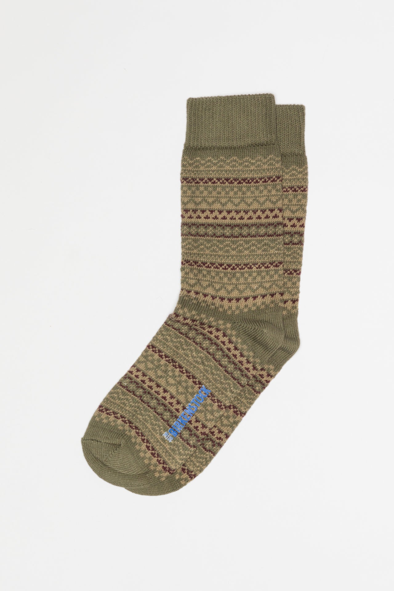 Cotton Pattern Socks | Thyme/Taupe/Zinfandel