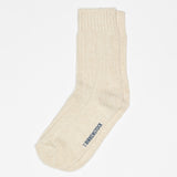 Cotton Twist Womens Socks | Off White
