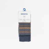 Cotton Pattern Socks | Faded Purple/Ochre/Navy
