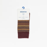 Cotton Pattern Socks | Ochre/Zinfandel/Thyme