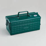 Steel Two-Stage Toolbox - 35cm - Antique Green