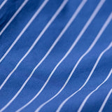Cotton Stripe Shirt Regular Collar | Blue