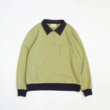 Organic Contra Q.Zip Sweatshirt | Spring Green