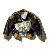 Vintage Tent Fabric w/ Printed Pattern Bag | Jungle