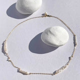 Biwa Pearl Gold Necklace