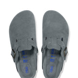Boston Soft Footbed | Basalt Grey Suede Tonal