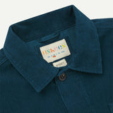 3001 Cord Button Overshirt | Petrol Blue