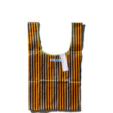 School Tie Fabric Bag | Navy Blue x Orange