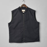 3029 Canvas Vest w/Patch Pockets | Charcoal